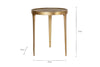 Rohia Cast Metal Table - Brass