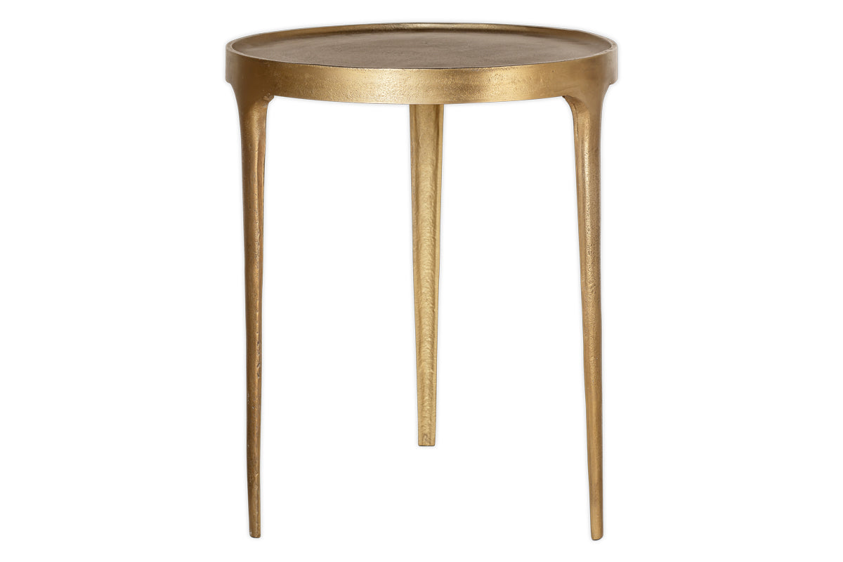 Rohia Cast Metal Table - Brass