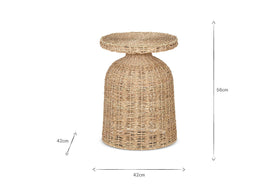 Rampura Rattan Side Table - Natural