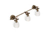 Rarni Ceiling Spotlight Bar - Antique Brass