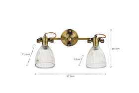 Rarni Recycled Glass Double Wall Light