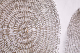 Rayan Wire Wall Art - Antique Brass