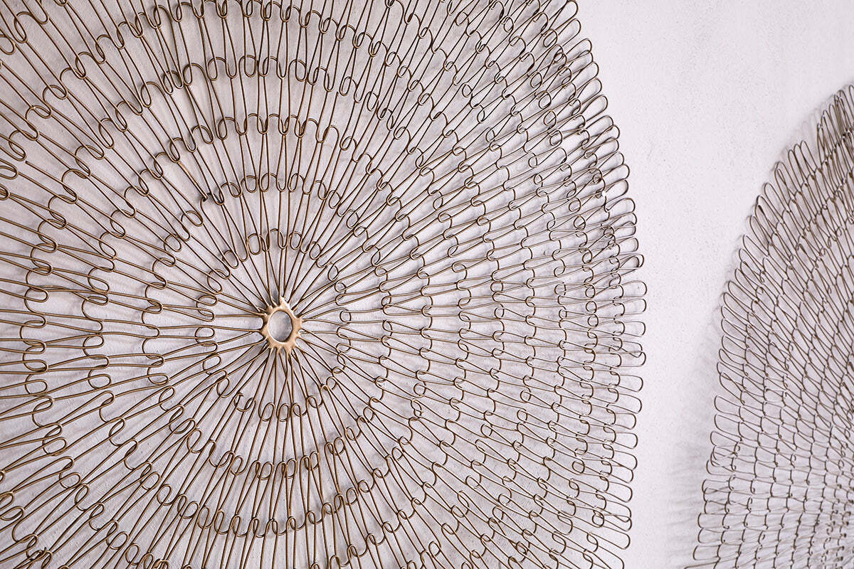 Rayan Wire Wall Art - Antique Brass