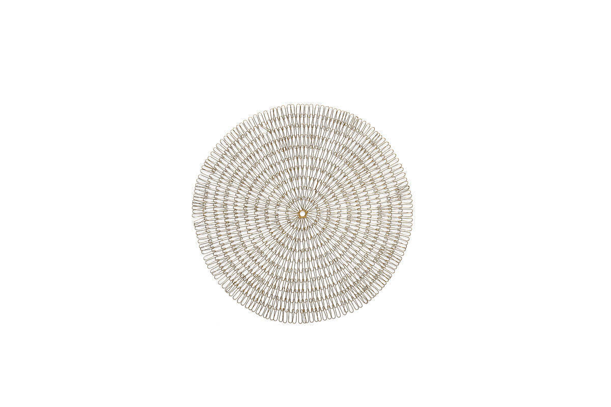 Rayan Wire Wall Art - Antique Brass