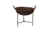 Reclaimed Iron Kadai With Grill - Medium