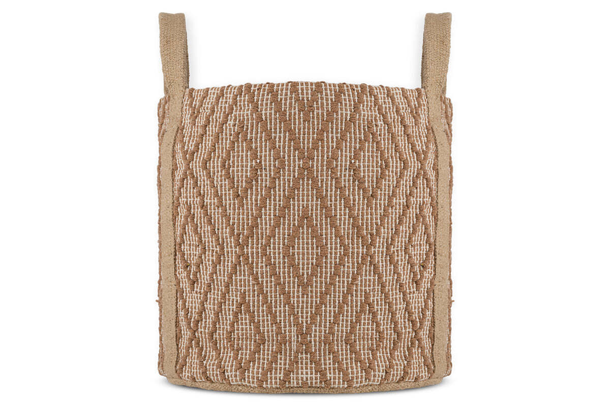 Renu Jute Basket - Rust & Natural