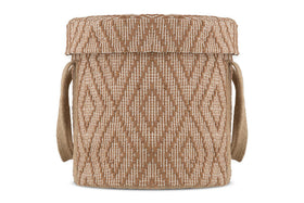 Renu Jute Laundry Basket - Rust & Natural