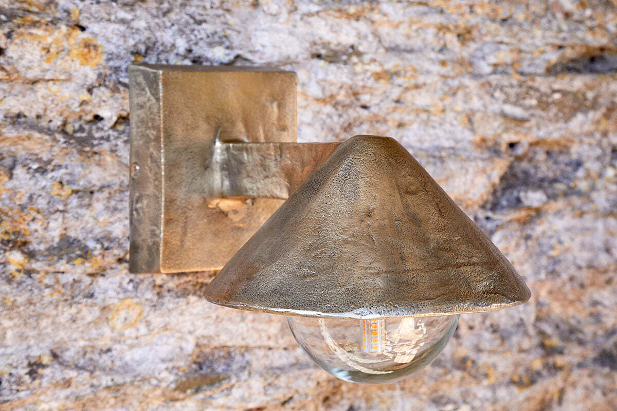 Rhya Outdoor Wall Lamp - Antique Brass