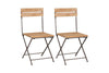 Rishikesh Reclaimed Wood & Iron Folding Chairs - (Set of 2)