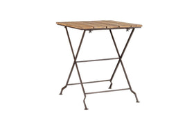 Rishikesh Reclaimed Wood & Iron Folding Table