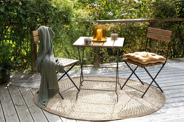 Rishikesh Reclaimed Wood & Iron Folding Table