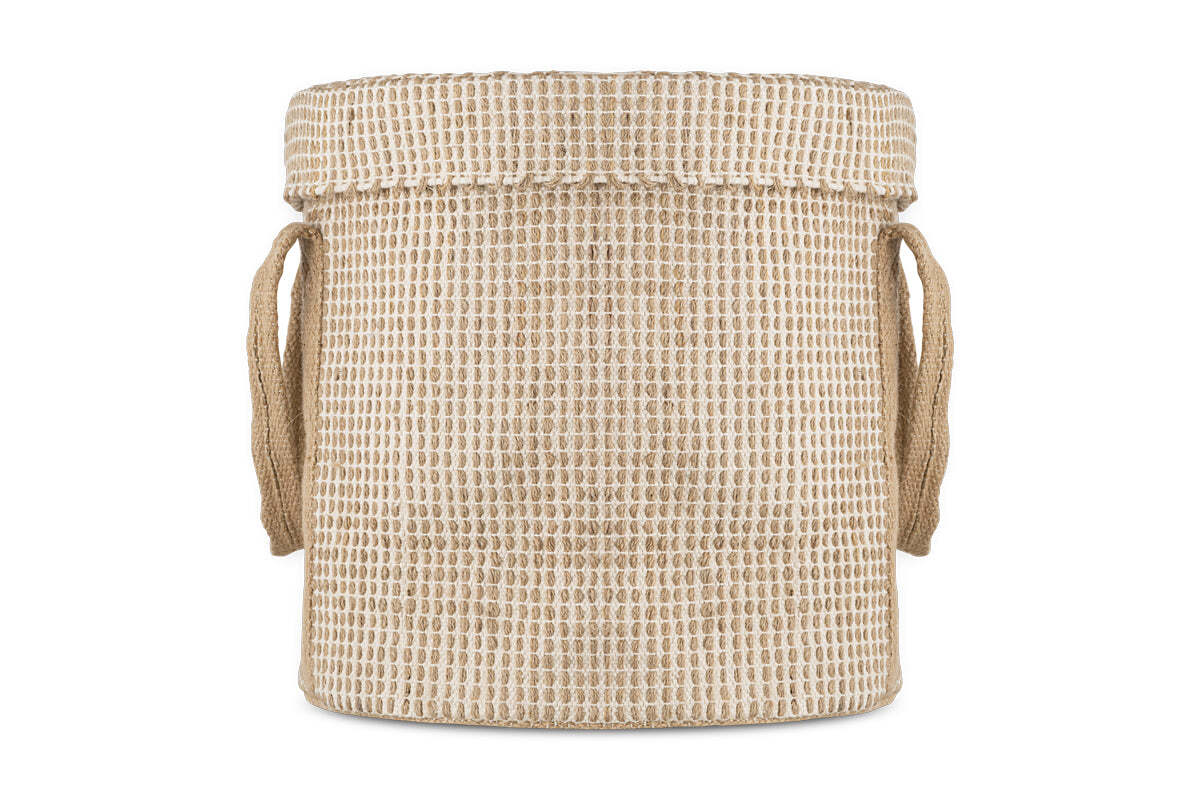 Rohia Laundry Basket - Natural & Cream