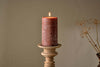 Rustic Soy Blend Pillar Candle - Rust - Large