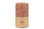 Rustic Soy Blend Pillar Candle - Rust - Large