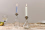 Sirsa Glass Candlestick - Clear