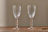 Santosa Champagne Flute - Clear (Set of 2)