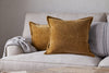Sela Velvet Cushion Cover - Ochre