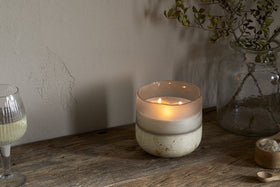Sea Salt & Moss 3 Wick Scented Candle - Aged Smoke - 3 Wick