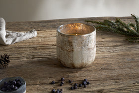 Juniper & Fir 3 Wick Scented Candle - Antique Gold - 3 Wick