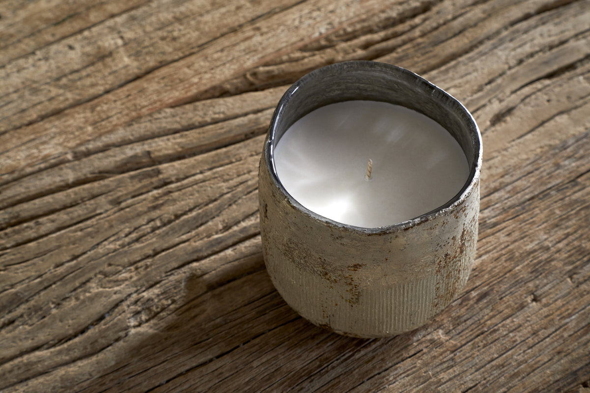 Mandarin & Clove 1 Wick Scented Candle - Antique Gold