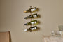 Shray Iron Wine Rack - Antique Brass