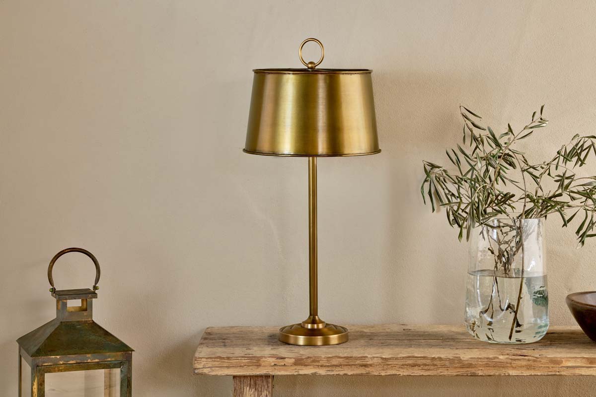 Siwan Table  Lamp - Antique Brass