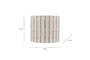 Sanja Cotton Stripe Lampshade - Off White & Grey-Trade nkuku