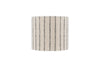 Sanja Cotton Stripe Lampshade - Off White & Grey-Trade nkuku