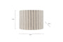 Sanja Cotton Stripe Lampshade - Off White & Grey-Trade nkuku