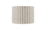 Sanja Cotton Stripe Lampshade - Off White & Grey-Trade nkuku