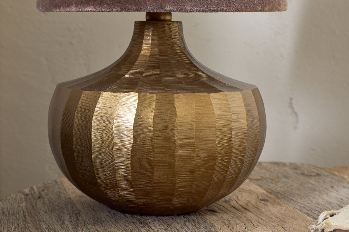 Sakiti Cast Aluminium Table Lamp - Antique Brass