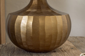 Sakiti Cast Aluminium Table Lamp - Antique Brass