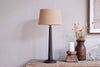 Sahar Mango Wood Table Lamp - Dark Stain-Trade nkuku