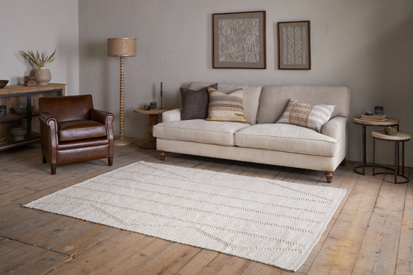 Shanti Wool & Cotton Rug - Natural
