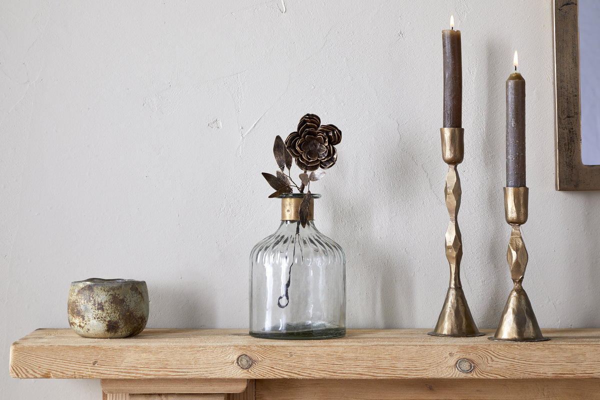 Svara Stem Rose - Antique Brass