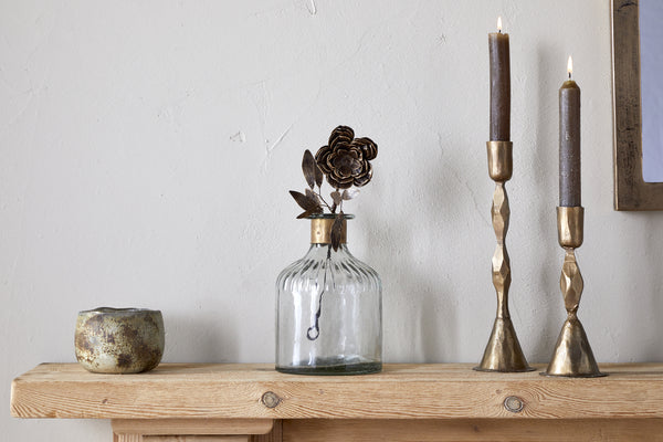 Svara Stem Rose - Antique Brass