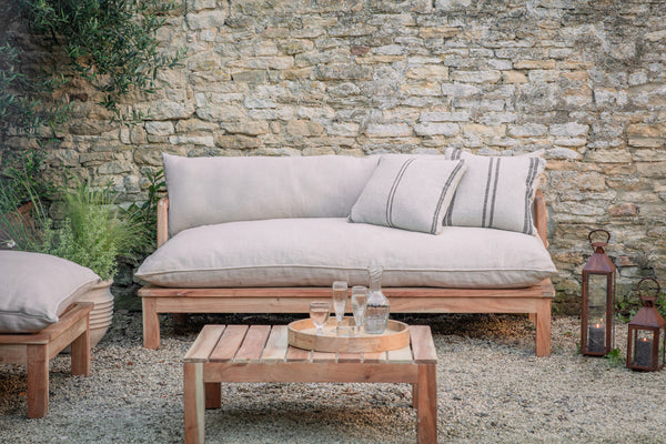 Sadhi Mango Wood Outdoor Sofa-Trade nkuku