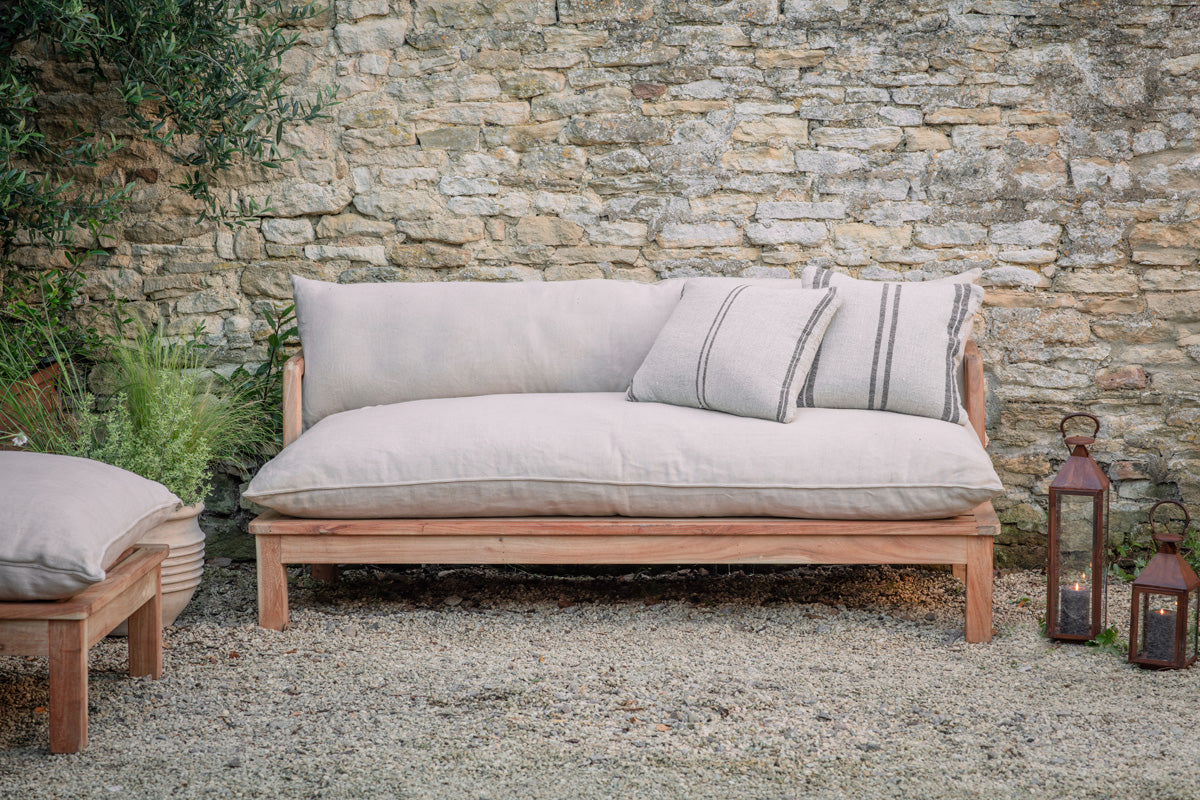 Sadhi Mango Wood Outdoor Sofa-Trade nkuku