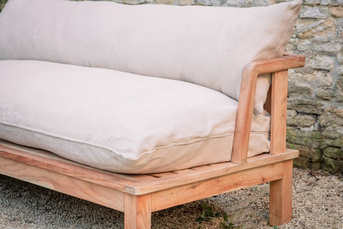 Sadhi Mango Wood Outdoor Sofa-Trade nkuku