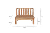 Sadhi Mango Wood Outdoor Love Seat - Natural