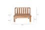 Sadhi Mango Wood Outdoor Love Seat - Natural