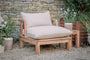 Sadhi Mango Wood Outdoor Love Seat - Natural-Trade nkuku