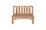 Sadhi Mango Wood Outdoor Love Seat - Natural-Trade nkuku