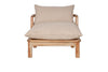 Sadhi Mango Wood Outdoor Love Seat - Natural-Trade nkuku