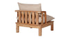 Sadhi Mango Wood Outdoor Love Seat - Natural-Trade nkuku