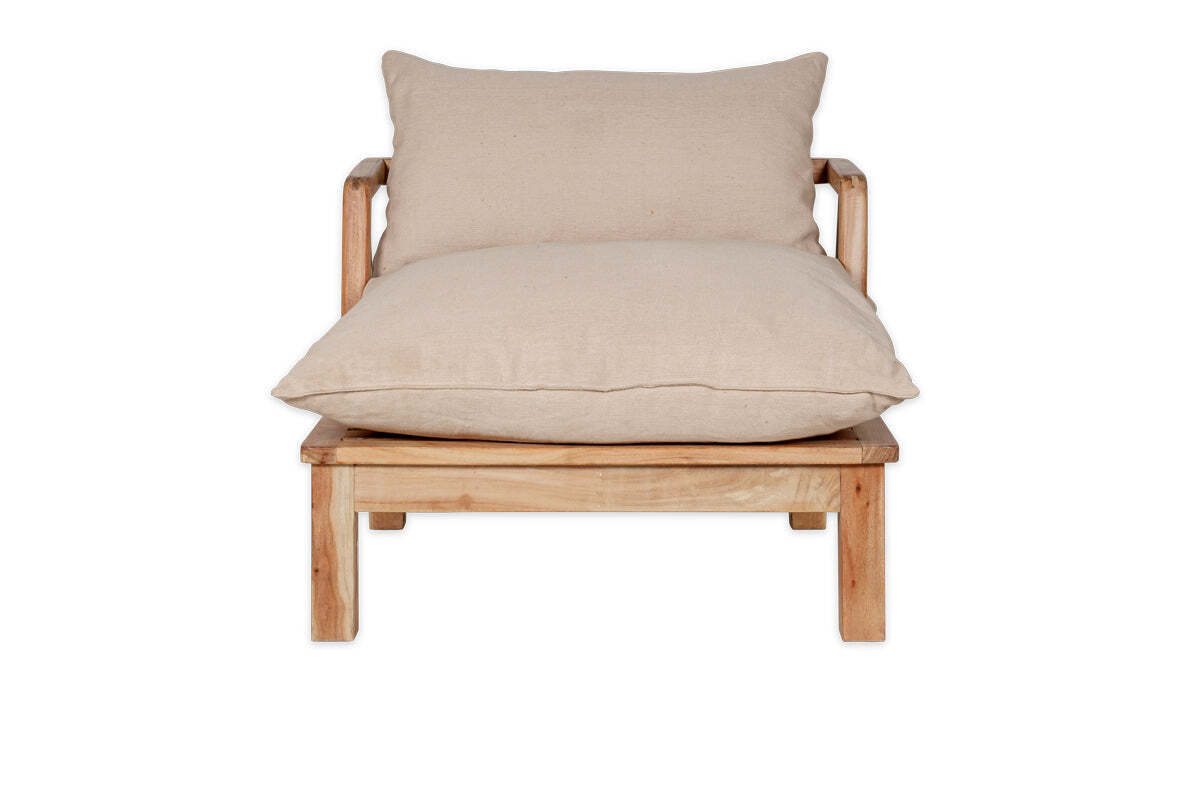 Sadhi Acacia Wood Outdoor Love Seat - Natural