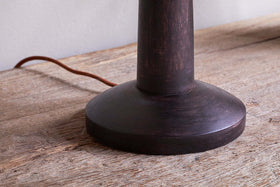 Sahar Mango Wood Table Lamp - Dark Stain