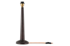 Sahar Mango Wood Table Lamp - Dark Stain