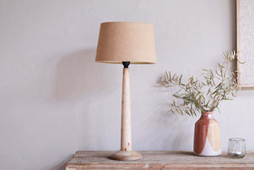 Sahar Mango Wood Table Lamp - Natural