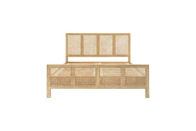 Saharsa Cane & Mango Wood Bed
